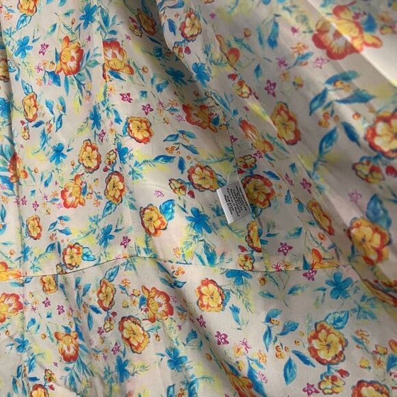 Johnny Was Silk Floral Blazer Jacket Small S NEW - Picture 5 of 7